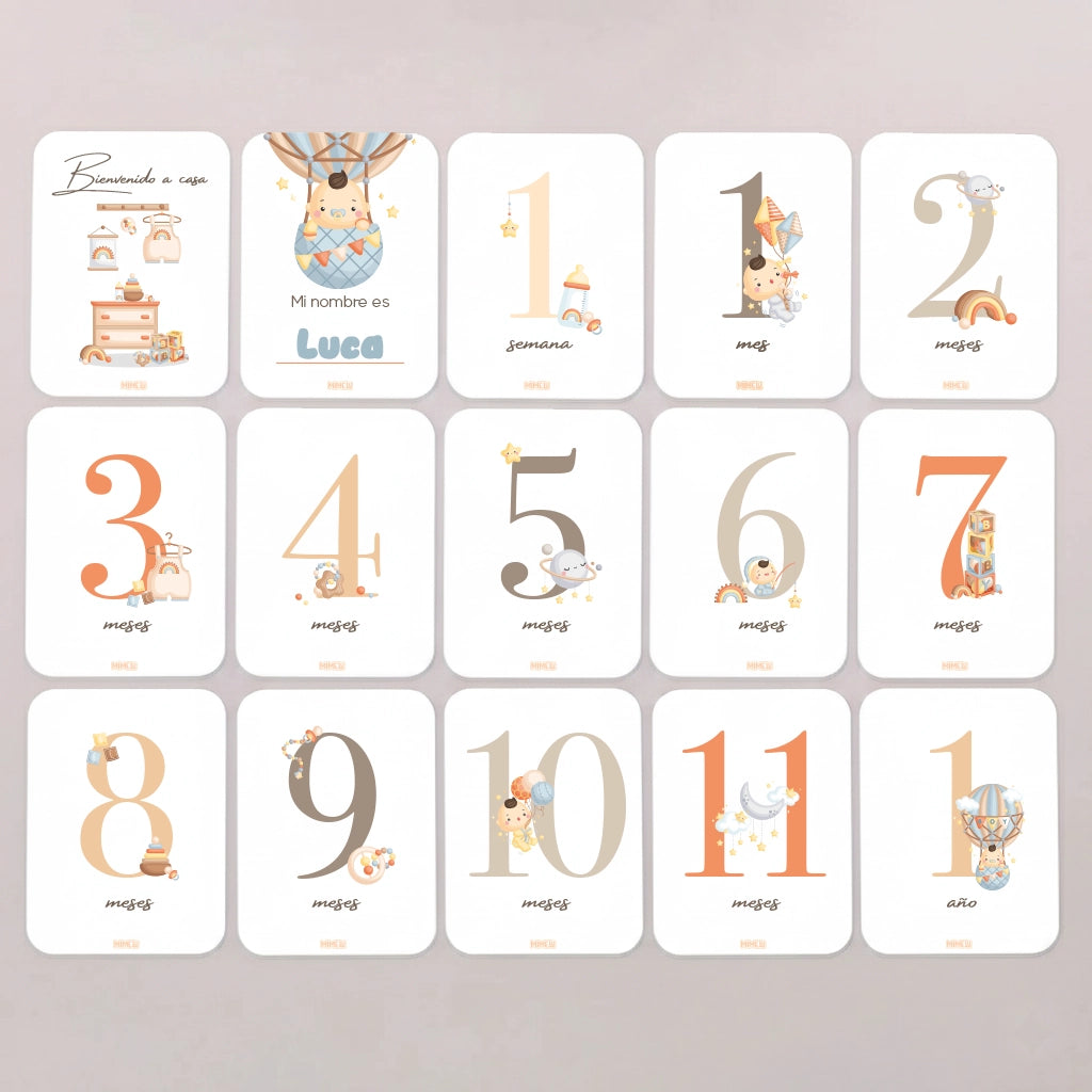 Tarjeta nombre bebé del set Momentos Mágicos