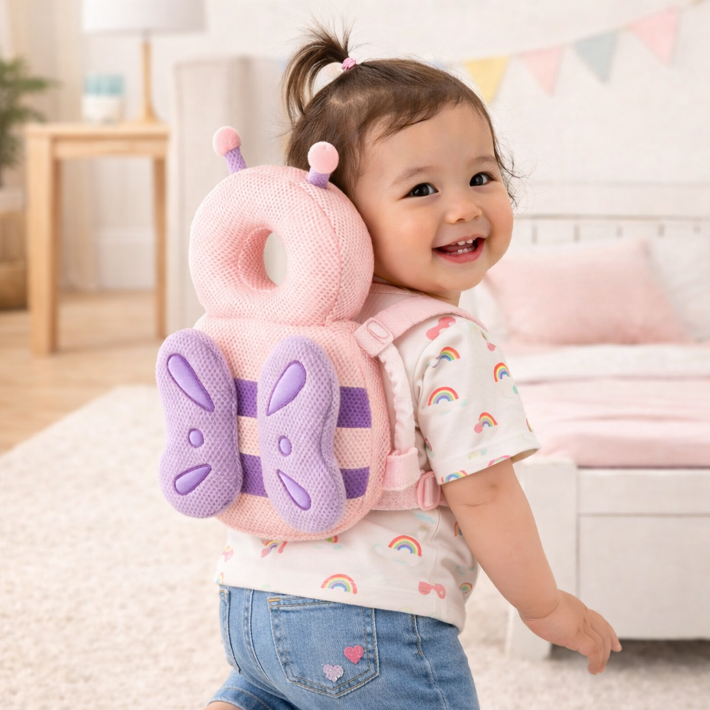 Protector de Cabeza para Bebé – Suave y Seguro para Gateo y Primeros Pasos