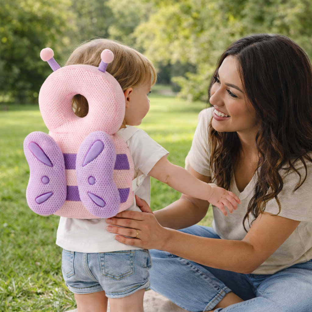 Protector de Cabeza para Bebé – Suave y Seguro para Gateo y Primeros Pasos