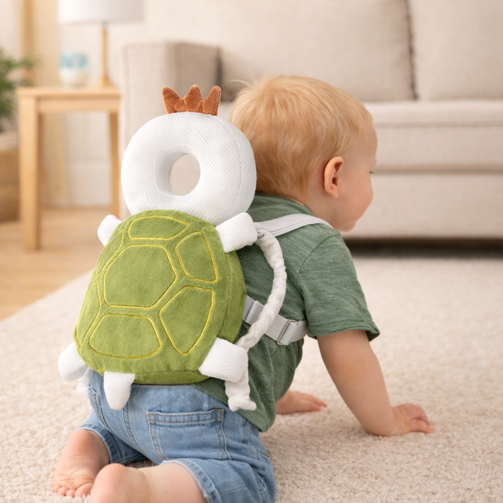 Protector de Cabeza para Bebé – Suave y Seguro para Gateo y Primeros Pasos