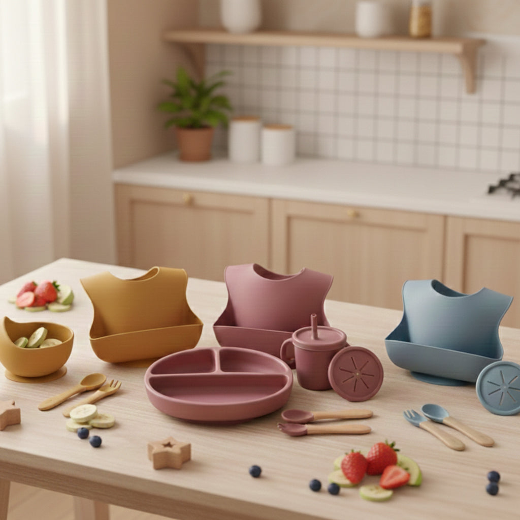 Silicone Baby Feeding Set for BLW & Self-Feeding