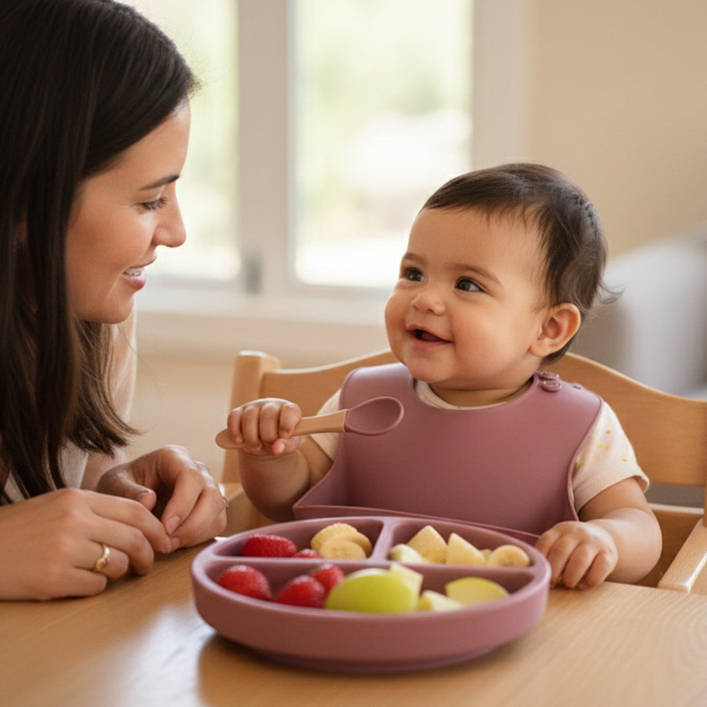 Set de Alimentación para Bebé de Silicona – Primeras Comidas con Calma y Autonomía