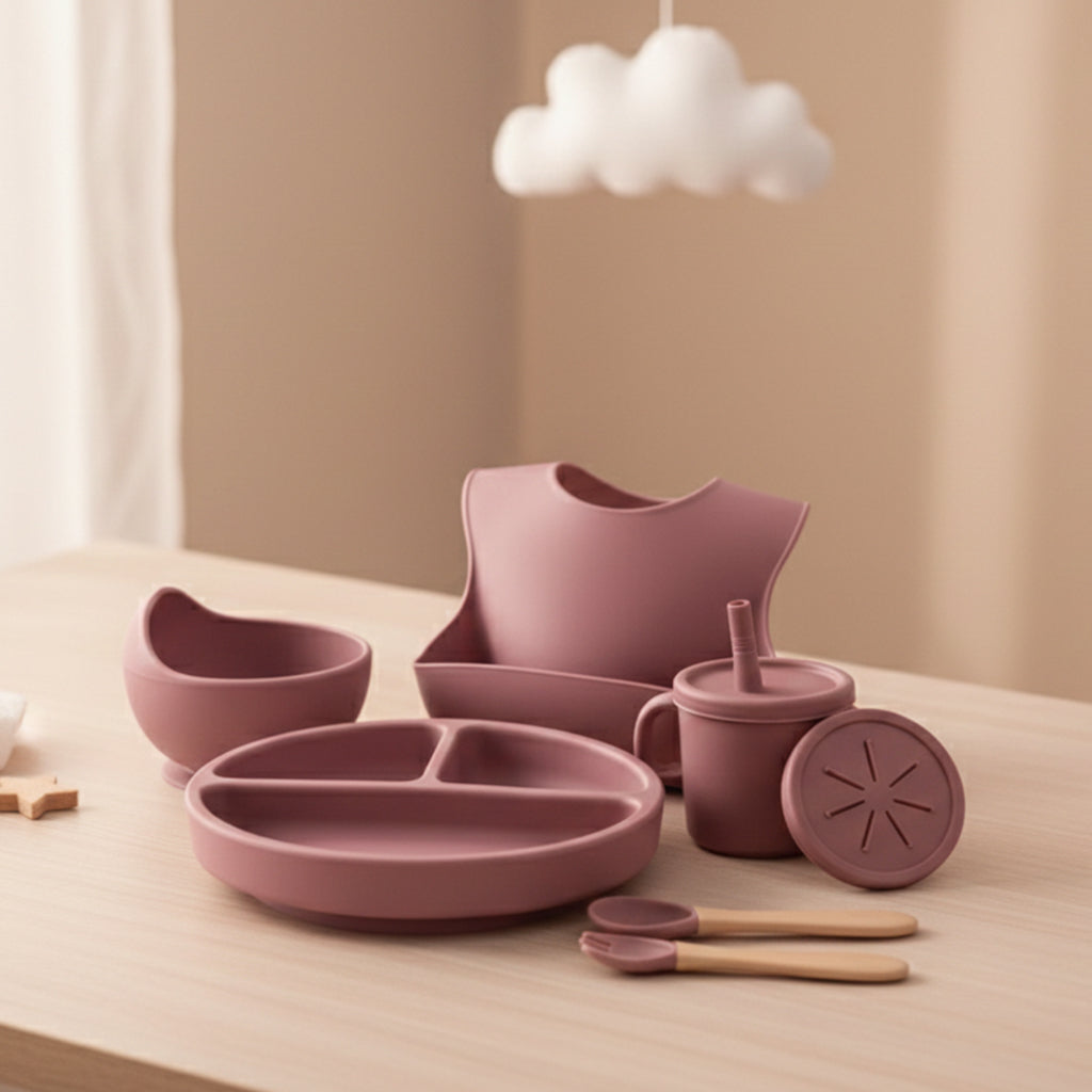 Set de Alimentación para Bebé de Silicona – Primeras Comidas con Calma y Autonomía