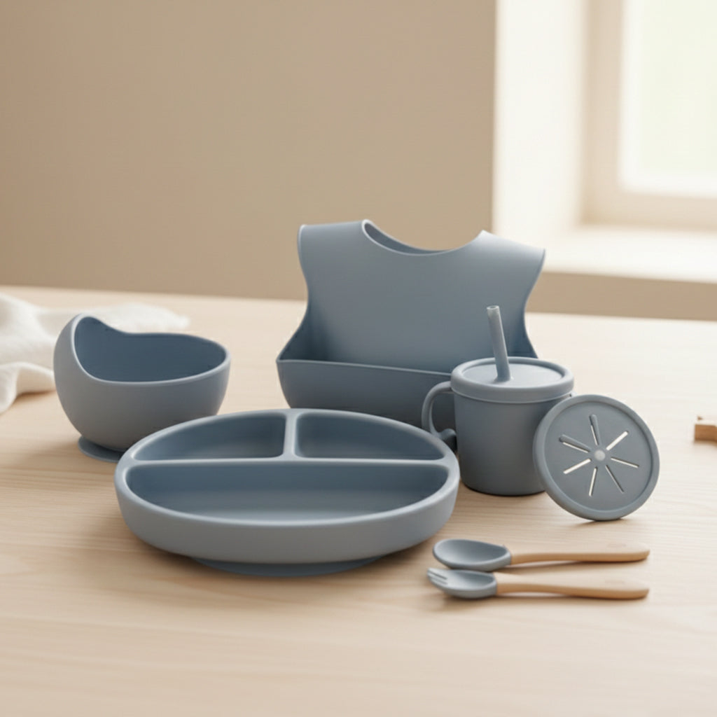 Set de Alimentación para Bebé de Silicona – Primeras Comidas con Calma y Autonomía