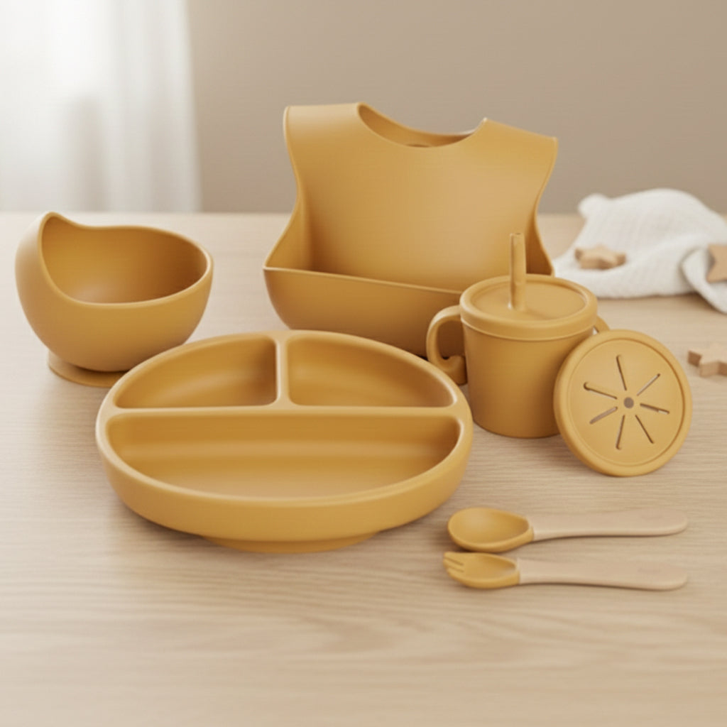 Set de Alimentación para Bebé de Silicona – Primeras Comidas con Calma y Autonomía